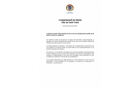 Covid 19 : accès interdit aux équipements sportifs